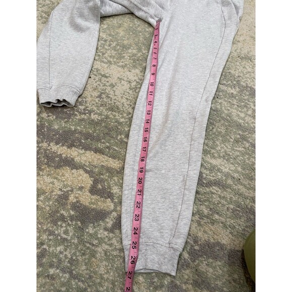 Lululemon Scuba Jogger Pants Sz 2 Light Gray High Rise Fleece Athletic Comfy - Picture 4 of 6
